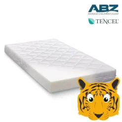 ABZ Kindermatras 90 x 200 cm Tijger Koudschuim Stevig En Vochtregulerend