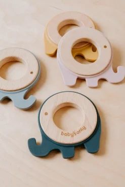 Baby's Only Bijtring Olifant Okergeel