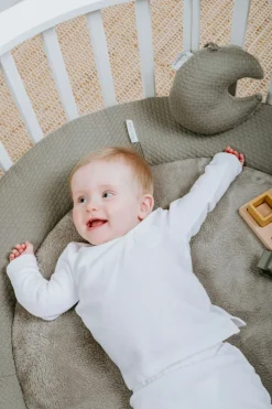 Baby's Only Boxkleed Rond Sky Urban Green 90 cm