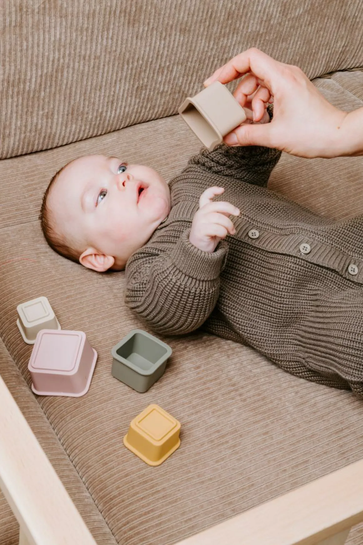 Baby's Only Boxkleed Sense Clay 75 x 95 cm