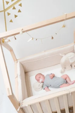 Baby's Only Boxkleed Sparkle Zilver-Roze Mêlee - 80x100 cm