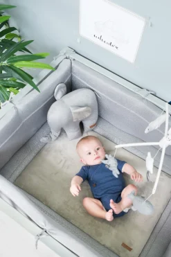 Baby's Only Boxkleed Sparkle Zilver-Roze Mêlee - 80x100 cm