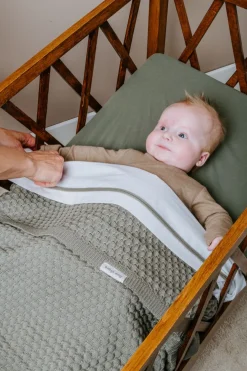 Baby's Only Ledikant Deken Sky Chunky Urban Green 100 x 135 cm