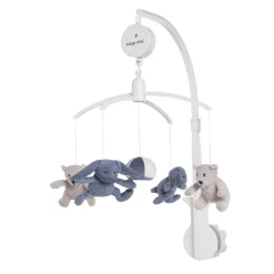 Baby's Only Muziekmobiel Sense Vintage Blue/Kiezelgrijs/Wit