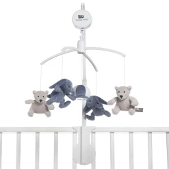 Baby's Only Muziekmobiel Sense Vintage Blue/Kiezelgrijs/Wit