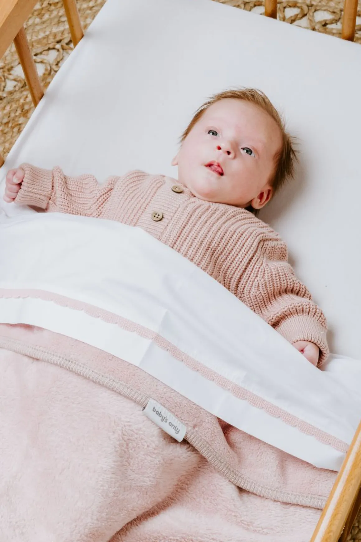 Baby's Only Wiegdeken Cozy Oud Roze 70 x 95 cm