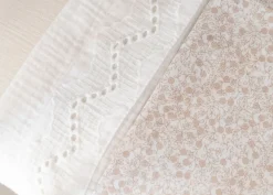 Baby's Only Wieglaken Calm wit - Met Broderie