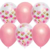 Ballonnen Mix Princess Pink 30 cm 6 Stuks