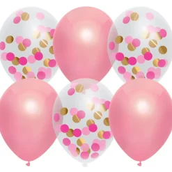 Ballonnen Mix Princess Pink 30 cm 6 Stuks