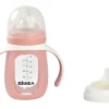 Beaba 2 In 1 Glazen Meegroeifles 210 ml Old Pink