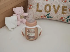 Beaba 2 In 1 Glazen Meegroeifles 210 ml Old Pink