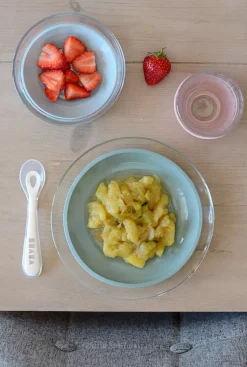 Beaba Glazen Maaltijdkoffertje - Eucalyptus