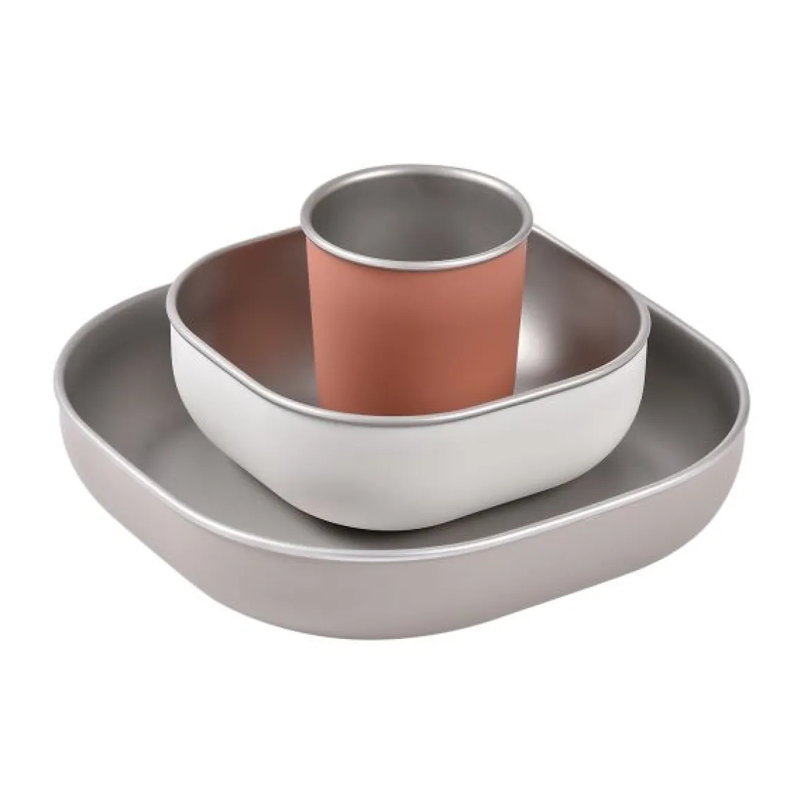 Beaba Maaltijdset RVS Terracotta