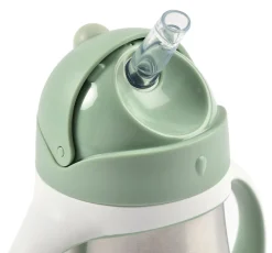 Beaba RVS Drinkbeker met Rietje 250ml Groen