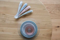 Beaba Set van 4 Siliconenlepels 1ste leeftijd - Eucalyptus (Windy Blue+Eucalyptus Green+Light Mist+Oudroze)