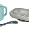 Beaba Siliconen Eetset Blauw