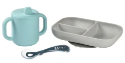 Beaba Siliconen Eetset Blauw