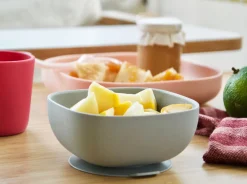 Beaba Siliconen Kom met Zuignap - Grijs