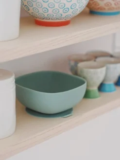 Beaba Siliconen Kom met Zuignap - Groen