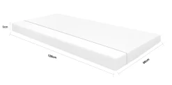 Bebies First Ledikant Matras 60 x 120 x 9 cm
