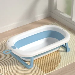 Bebies First Opvouwbaar Baby Badje Blauw Wit