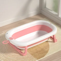 Bebies First Opvouwbaar Baby Badje Roze & Wit