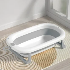 Bebies First Opvouwbaar Baby Badje Grijs Wit