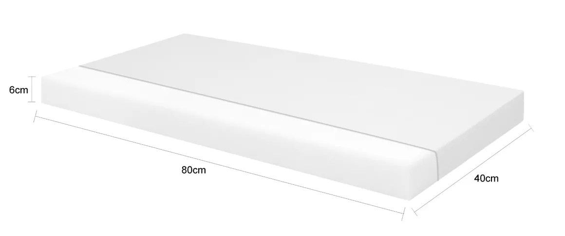 Bebies First Wieg Matras 40 x 80 x 6 cm