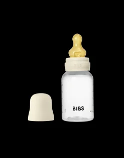 BIBS Baby Fles Rond Latex 150 ml Slow Flow Ivory