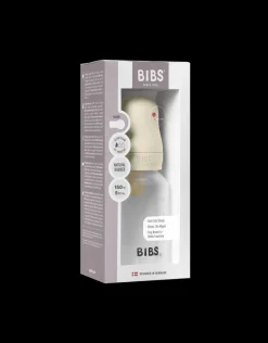 BIBS Baby Fles Rond Latex 150 ml Slow Flow Ivory