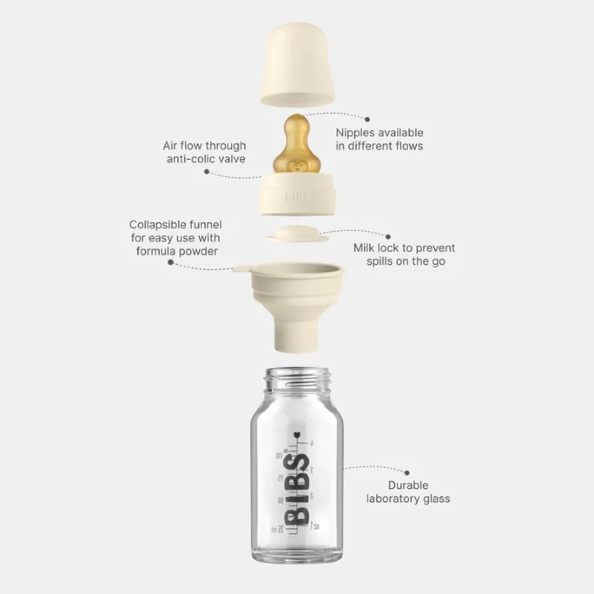 Bibs Babyfles 110ml Blush