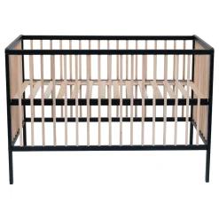 Born Lucky Baby Bed Happy Open Zwart & Naturel