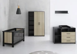 Born Lucky Baby Bed Zwart Reno