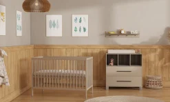 Born Lucky Babykamer Clay 2 Delig Baby Bed Joep + Commode Geneve