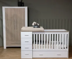 Born Lucky Babykamer Memphis Wit Eiken