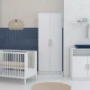 Born Lucky Babykamer Wit 3 Delig Baby Bed Lola + Commode Texas + Kledingkast Texas