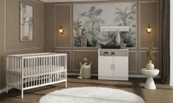 Born Lucky Babykamer Wit 2 Delig Baby Bed Joep + Commode Texas