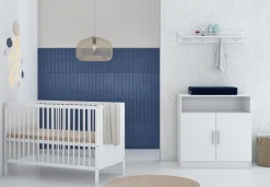 Born Lucky Babykamer Wit 2 Delig Baby Bed Lola + Commode Texas