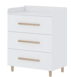 Born Lucky Babykamer Wit 2 Delig Baby Bed Joep + Commode Stockholm