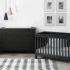 Born Lucky Babykamer Zwart 2 Delig Baby Bed Tucson + Commode Bretagne