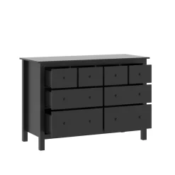 Born Lucky Babykamer Zwart 2 Delig Baby Bed Tucson + Commode Bretagne