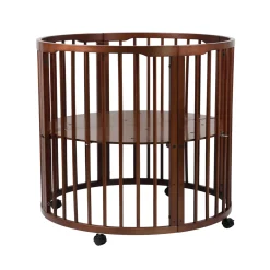 Born Lucky Box Rond Walnoot Met Matras