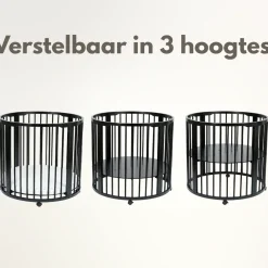 Born Lucky Box Rond Zwart Met Matras