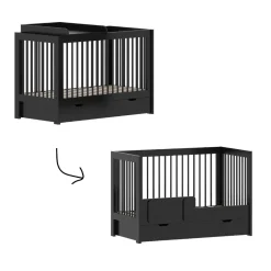 Born Lucky Combi Ledikant Alaska Zwart