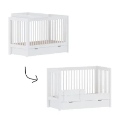 Born Lucky Combi Ledikant Alaska Wit