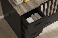 Born Lucky Combi Ledikant Memphis Zwart Eiken