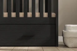 Born Lucky Combi Ledikant Memphis Zwart Eiken