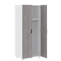 Born Lucky Kledingkast Fresno Wit&Grijs