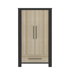 Born Lucky Kledingkast Zwart Oxford