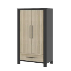 Born Lucky Kledingkast Zwart Oxford